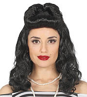 Pin Up Girl длинный черный парик (6605595)