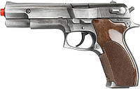 Gonher, Золотой полицейский пистолет, металл, 8 патронов