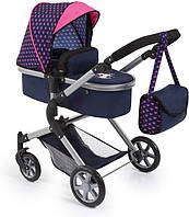 Bayer Design City Neo коляска для кукол темно-синий + розовый (6568479)