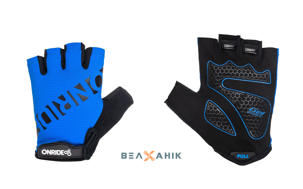 Рукавиці ONRIDE Hold 20 короткі пальці чорно-сині [XXL]