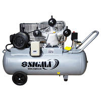 Компресор Sigma ремінний трициліндровий 380 В 3 кВт 610 л/хв 10бар 135 л (7044711)