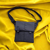 Сумка планшетка мужская | Мужская сумка-слинг тактическая плечевая | Мужская сумка MB-384 черная тканевая