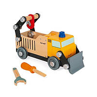 Janod деревянный строительный грузовик который можно собрать с помощью инструментов Brico'kids (6925468)