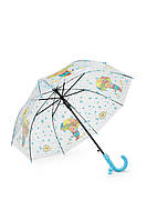 Прозрачный зонтик для девочки цвет голубой ЦБ-00248630