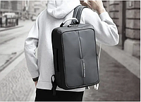 Деловой рюкзак для ноутбука для мужчин с защитой от кражи, сумка 2 в 1 с сейфом «D-s»