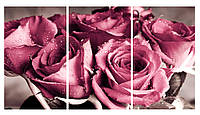 Модульная картина Декор Карпаты 100х53 см Розы (M3-t6) GL, код: 184372