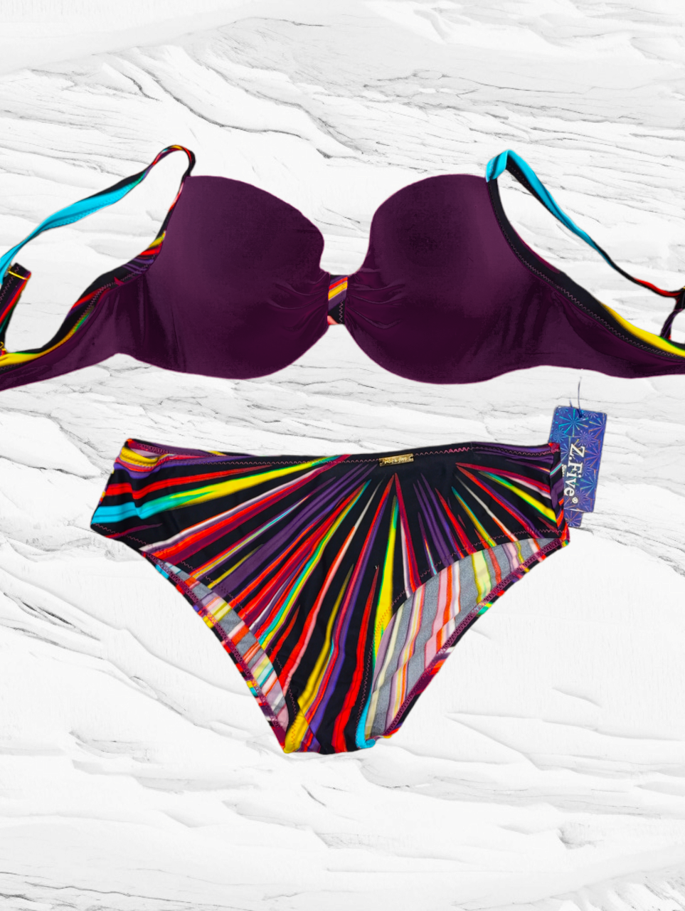 ОПТКупальник Z.Five Марта 5716-25 бордо (В НАЛИЧИИ ТОЛЬКО 48 50 52 54 56 УКР р-ры)