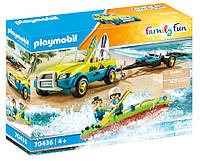 Playmobil Family Fun Автомобиль с прицепом на каноэ 70436 (7071350)