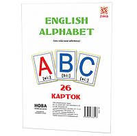 Большие обучающие карточки Буквы Английские 72949 А 5 200х150 мм Adore Великі навчальні картки Букви