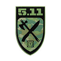 Нашивка 5.11 Tactical Camo Camper Patch GREEN