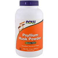 Клетчатка NOW Foods Psyllium Husk Powder, 12 oz 340 g 38 servings NOW-05975 EM, код: 7518540