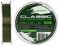 Волосінь Brain Classic Carp Line 3D camo 300m 0,30mm 8,8kg 20lb