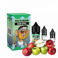 Набор для самозамеса солевой Octobar 30 мл, 0-50 мг Sour Apple (Кислое яблоко)-LVR