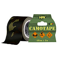 Лента клейкая армированная HPX® CAMO Tape  48mm x 5m Woodland