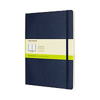 Блокнот Moleskine классический гладкий синий сапфир 19х25 см (7309720)