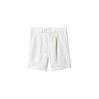 Шорты Mango bermudas lino blanco, оригинал. Доставка от 14 дней