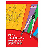Herlitz технический блок А3 цветной 10 листов 10 шт. (7319897)