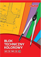 Herlitz технический блок А4 цветной 10 листов 10 шт. (7320230)