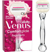 Бритва Gillette Venus Comfortglide Sugarberry Plus Olay с 1 сменным картриджем (8700216130516)