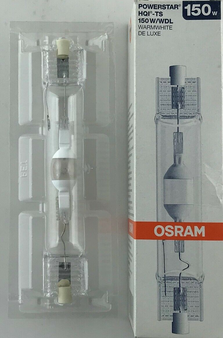 Металологана лампа Osram POWERSTAR HQI-TS 150W/WDL 3000K UVS RX7s (Світить нейтральним світлом)