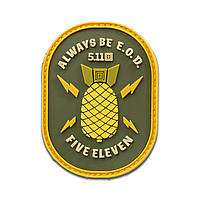 Нашивка 5.11 Tactical Always Be EOD Patch GREEN