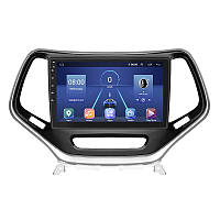 Штатная магнитола Lesko для Jeep Cherokee V (KL) 2013-2018 экран 10" 2/32Gb 4G Wi-Fi GPS Top tm