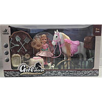 Macyszyn Toys кукла с лошадью и собакой + аксессуары (7496791)