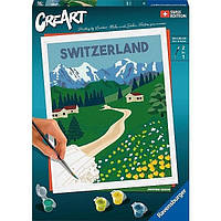 Равенсбургер CreArt картина по номерам Швейцария пейзаж (7442449)