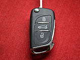 Ключ Citroen корпус для переділки 3 кнопки Якість супер, фото 4