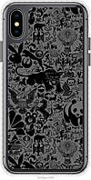 Чехол чехол bumper Endorphone iPhone X Чёрно-серый стикер бомбинг (2432pc-1050-26985) ES, код: 7945070