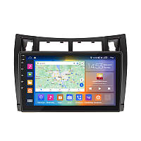 Штатная магнитола Lesko для Toyota Yaris II 2005-2009 экран 9" 4/64Gb CarPlay 4G Wi-Fi GPS Prime tm