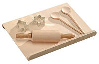 Кеспер кондитерская доска скалка формочки для печенья развивающие игрушки. (7489330)