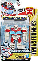 Робот-трансформер Hasbro Ретчет, кібервсесвіт, 10 см - Transformers Cyberverse Grapple Grab