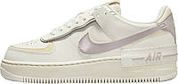 Кроссовки женские Nike WMNS AIR FORCE 1 SHADOW бежево-сиреневые DZ1847-104