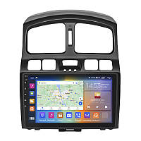Штатная магнитола Lesko для Hyundai Santa Fe I 2000-2012 экран 9" 4/64Gb CarPlay 4G Wi-Fi GPS Prime tm