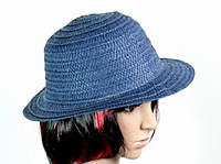 Соломенная шляпа Бебе 29 см синий nm