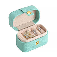 Скринька Casegrace SP-01244 для кілець і ювелірних виробів портативна компактна 6,6*4*4,7 см Turquoise