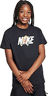 Футболка подростковая Nike K NSW TEE FOOTBALL BALL FA23 черная FD3971-010