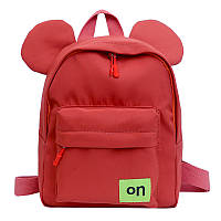 Детский рюкзак TD-705 на одно отделение с ремешком и ушками Red pm