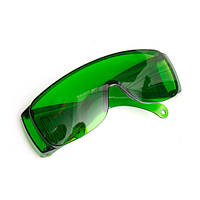 Очки зеленые усиливающие защитные для лазерного гравера 1250нм OD4+ pm