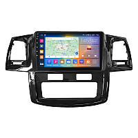 Штатная магнитола Lesko для Toyota Fortuner I 2005-2015 экран 9" 4/64Gb CarPlay 4G Wi-Fi GPS Prime tm