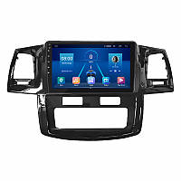 Штатная магнитола Lesko для Toyota Fortuner I 2005-2015 экран 9" 4/64Gb 4G Wi-Fi GPS Top tm