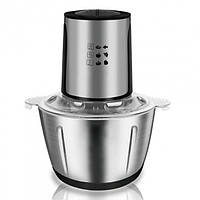 Кухонний блендер чопер подрібнювач із металевою чашею на 2л 2 швидкості 1000Вт RAF R7019 pm