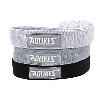 Набір гумок для фітнесу AOLIKES RB-3609 3шт Light gray+Gray+Black