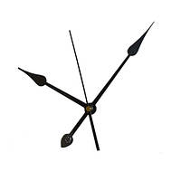 Стрілки для годинника, годинникового механізму, комплект з 3 стрілок, чорні Піка pm