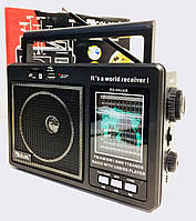 Радиоприемник аккумуляторный и от сети 220V с аналоговым поиском радио/USB+SD GOLON RX-99 pm