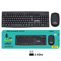 Беспроводной комплект клавиатуры и мышки WEIBO WB-8012 2.4Ghz pm