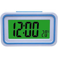 Часы будильник говорящие часы Kenko KK-9905 TR для плохо слышащих Голубой pm