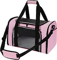 Сумка перенесення для котів та собак 42x28x28 см CosmoPet CP-47 Pink pm