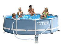 Круглый каркасный бассейн Metal Frame Pool Intex 28712 (Интекс 28212) pm
